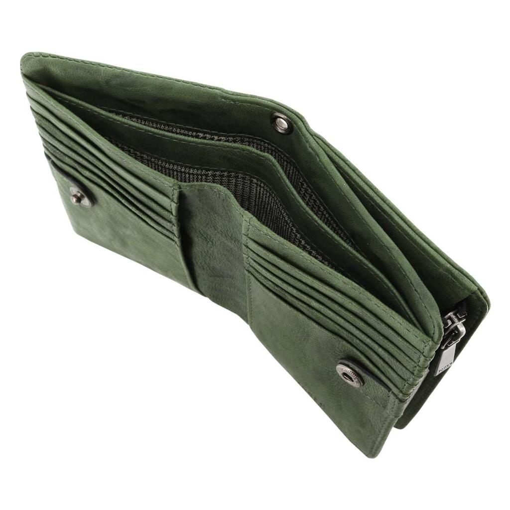 Подлинный ограниченный 720625 складной овчина зеленый [Takeokikuchi] двойной кошелек, кожа, Oyster, цвет, мужской двойной кошелек, кошелек, кожа, [ограниченный