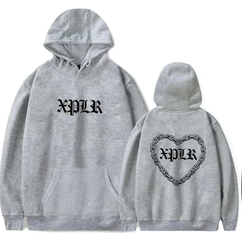 Sam Colby XPLR Мужская и женская толстовка с капюшоном с длинными рукавами Повседневная толстовка с капюшоном Теплая уличная одежда Зимние топы Толстовки и свитшоты унисекс