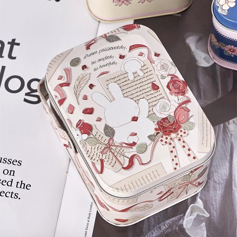 Жестяная коробка для конфет Детские подарки Маленькая жестяная коробка Коробки для печенья Портативный подарочный кейс Для украшения на день рождения, свадьбу