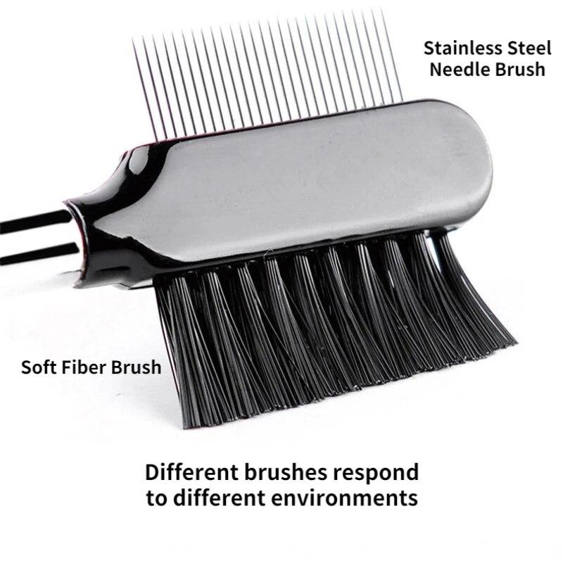 Расческа для глаз домашних животных, расческа для удаления пятен, щетка для ухода за глазами, двухсторонняя головка для маленьких кошек, собак, удаление корки, слизи, оптовая продажа