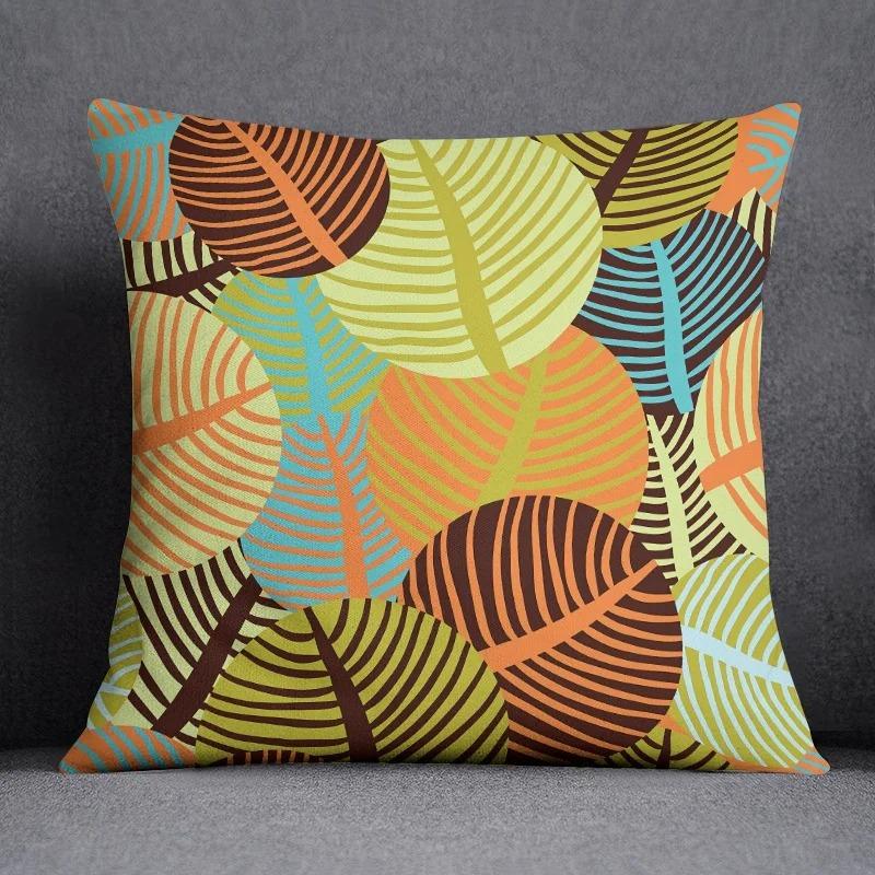 Офис Гостиная Дом Наволочка Простая Оранжевый Цветочный Узор Наволочка Украшения для Машины