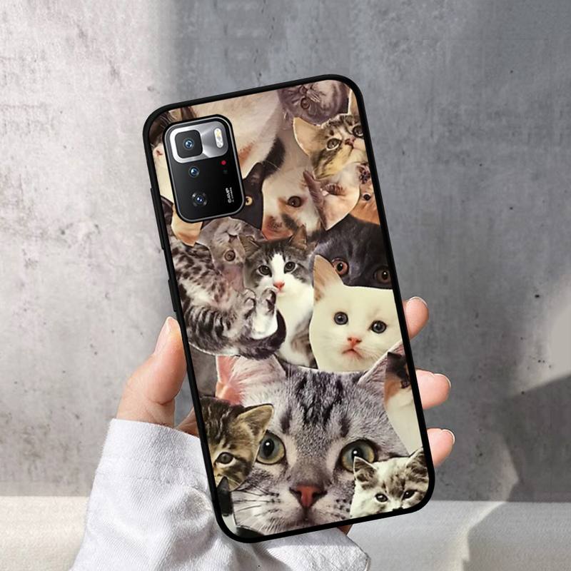 Чехол для телефона «Плачущий кот с мемами» для Redmi Note 10 9 8 6 Pro 8T 5A 4X X 5 Plus 7 7A 9A K20