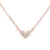 K10 Pink Gold Diamond Heart Necklace [Bloom] 0442-7482-0018-0000