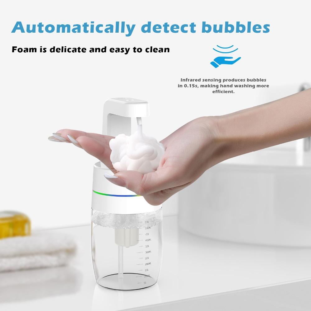 4-Gear Adjustable Foam Soap Dispenser Breathing Light Lotion Dispenser  Public Places