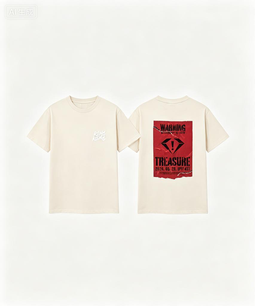 TREASURE POSTER Summer Unisexs Pure Cotton TShirt Comfortable HighQuality Inspired By YK