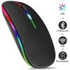 Беспроводная Bluetooth-мышь с USB-перезаряжаемой RGB-мышью для компьютера, ноутбука, игровой мыши, геймера, 2,4 ГГц