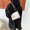 Small Square Bag Women 2024 Spring New Fashion Popular Cross-border Street Trend Chain Single Shoulder Diagonal Bag White/black/brown
