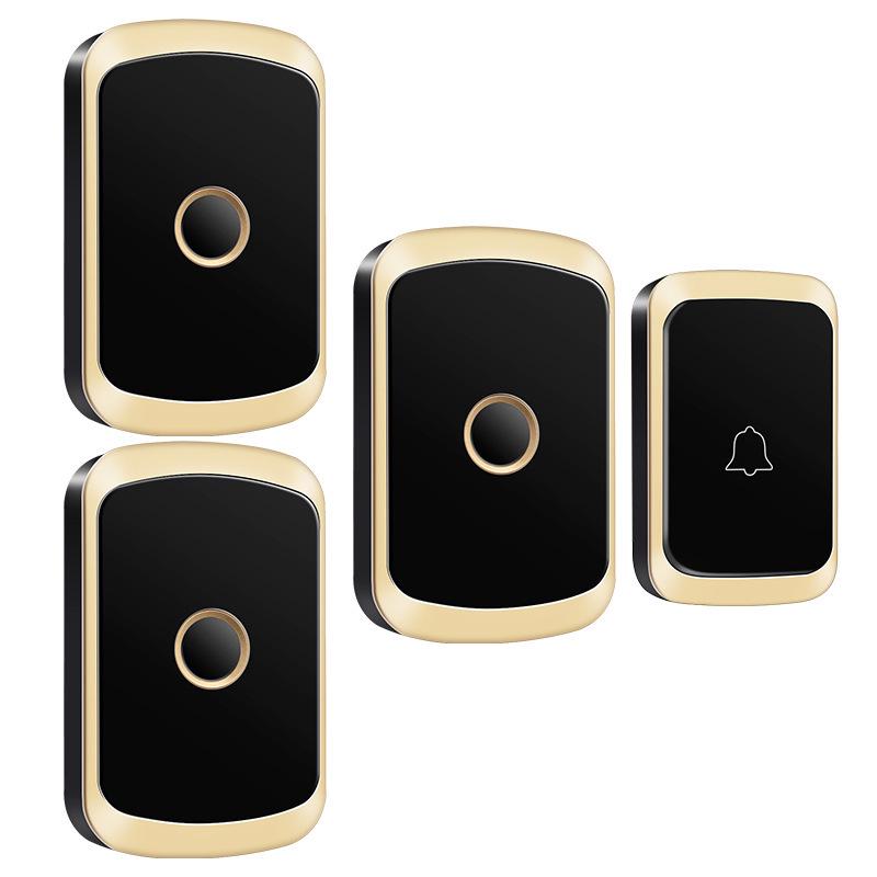 Smart Wireless Doorbell: Ultra-Long Range, One-to-Three Setup, Waterproof, Includes Elderly Call Button.