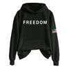 Ladies Fashion Casual Long Sleeve Printed Round Neck Hoodie Pullover Top