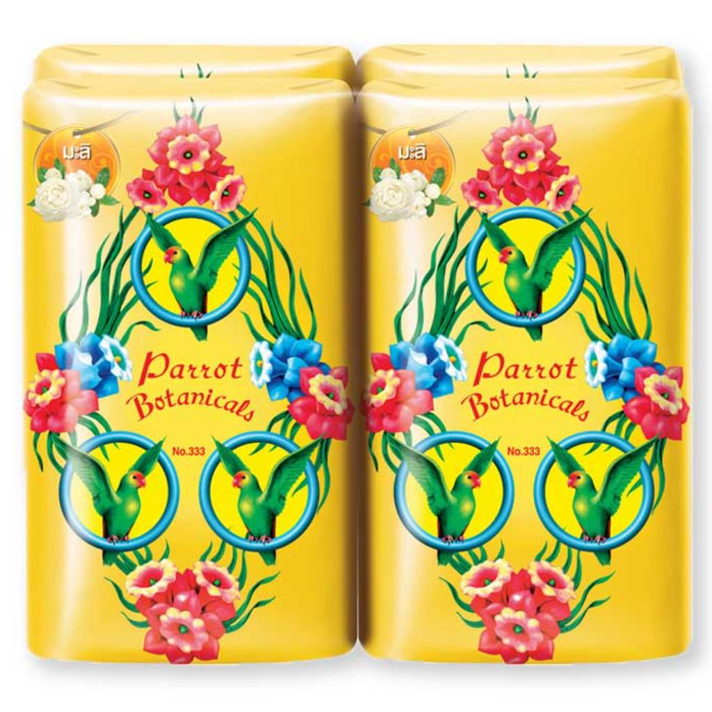 Parrot (Nokkaew) Мыло Botanical 70 г / 105 г x 4 шт - тайское