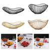 Fruit Storage Basket Metal Wire Snacks and Bread Storage Bowl Serving Dish for Dining Table Living Room Decoration