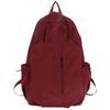 Schoolbag Large Capacity Laptop Backpack Men's and Women's Lightweight Fashion Solid Color College Student School Bag Junior High School Backpack