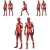 Косплей-костюм Marvel Стальной Человек-паук, наряд на все тело с капюшоном