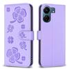 Four Leaf Clover Leather Wallet Card Phone Case iPhone All Modles Flip Cover For Samsung Galaxy S24 S23 S22 Plus S21 S20 Ultra A32 A24 A25 A73