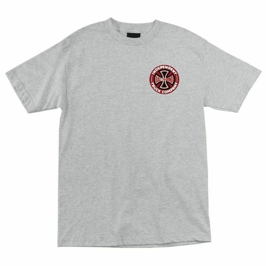 Независимые Траки TC BTG ЛОГОТИП Футболка для скейтборда ATHLETIC HEATHER
