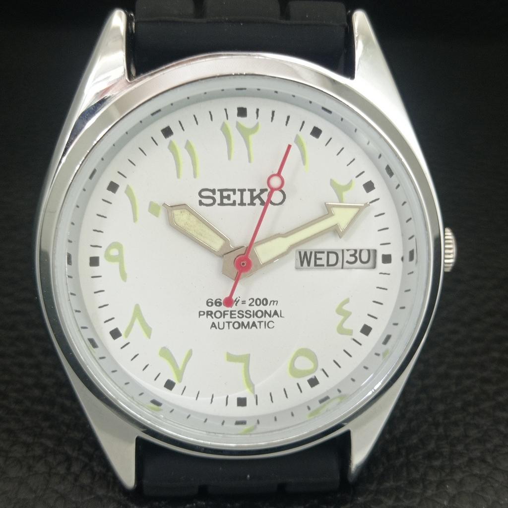 ОТРЕСТАВРИРОВАННЫЕ ВИНТАЖНЫЕ МУЖСКИЕ АВТОМАТИЧЕСКИЕ ЧАСЫ SEIKO 6309A ЯПОНИЯ БЕЛЫЙ ЦИФЕРБЛАТ a442733-1