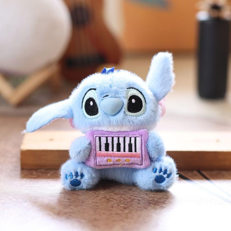 Stitch Cartoon Plush Doll With Durable Fabric For School Bags And Car Accessories