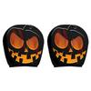 2Pcs Halloween Car Headrest Cover Stretchy Washable Scary Face Head Rest Cover Breathable for Vehicle Interior Accessories