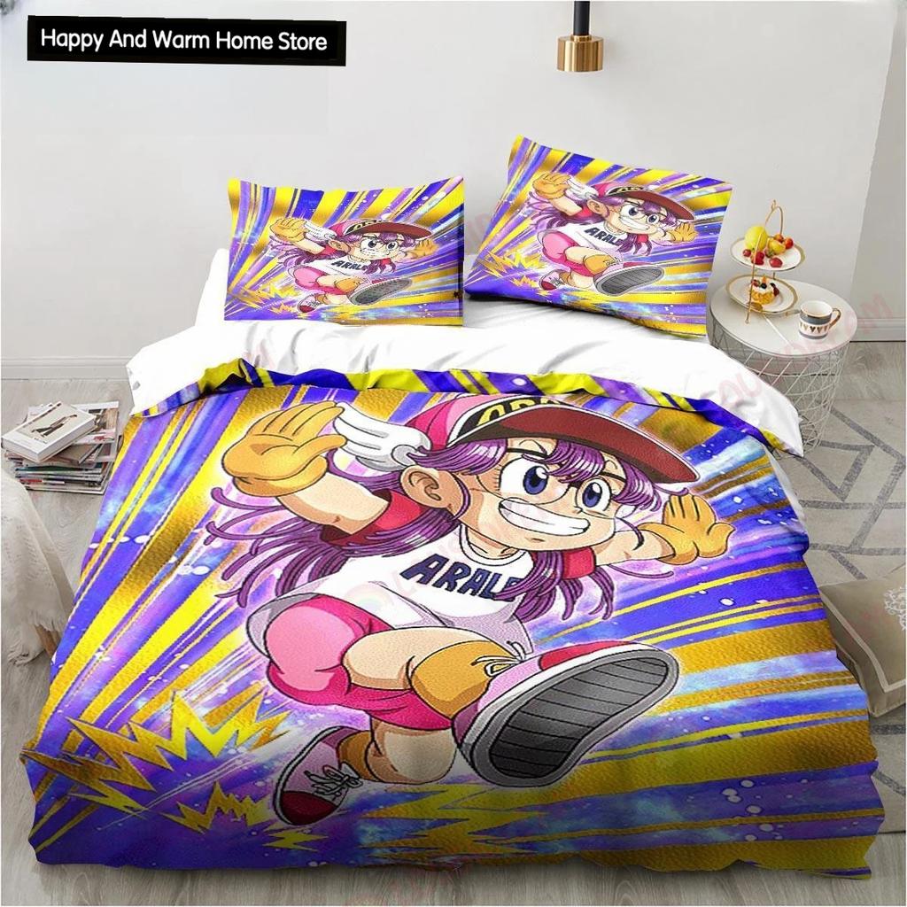 Новый милый мультяшный DR S-Slump Arale комплект постельного белья с рисунком аниме простыня King Twin Double Boys комплект постельного белья из микрофибры или полиэстера пододеяльник