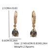 Fashion Drop Shape Cubic Zirconia Dangle Earrings for Women Jewelry Party Accessories