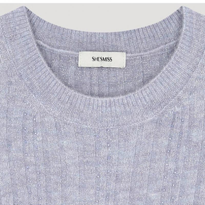 She S miSS Блестящий круглый вырез горловины Вязаный SSkpoo41070 Lv
