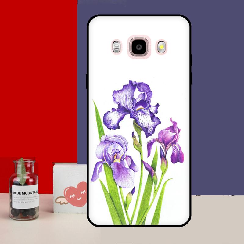 Чехол Blue Iris Flower для Samsung Galaxy J4 J6 Plus 2018 J8 A6 A7 A8 A9 J1 A3 A5 2016 J3 J5 J7 2017
