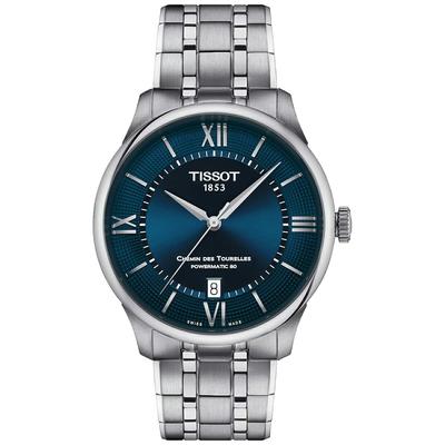 Часы Tissot Chemin des Tourelles Powermatic 80, Унисекс, 39 мм, T1398071104800 [Официальный импорт]