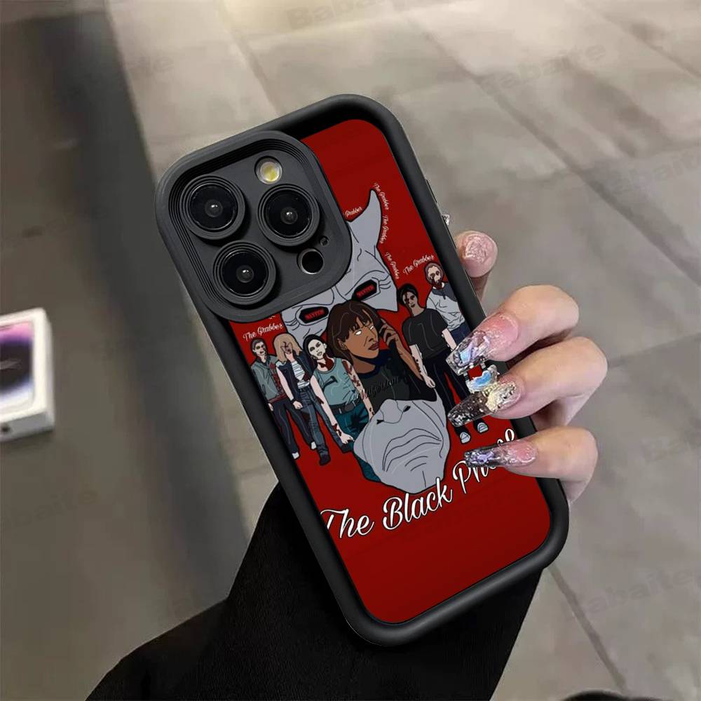 Чехол для телефона из ТПУ в стиле фильма ужасов The B-Black P-Phone Для Iphone 17 16 15 14 13 12 11 Pro Max Plus Чехол