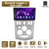 Автомобильная магнитола Android Car-Play для Renault Logan I 2004-2009 Мультимедийный плеер Головное устройство Стерео Навигация GPS BT WIFI, 8 ЯДЕР ,2+32ГБ