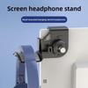 1 Pc Headset Hanger Mount for Monitor Under Desk Adhesive Headphone Holder Stand Gaming Headset Stand with Strong Sticker