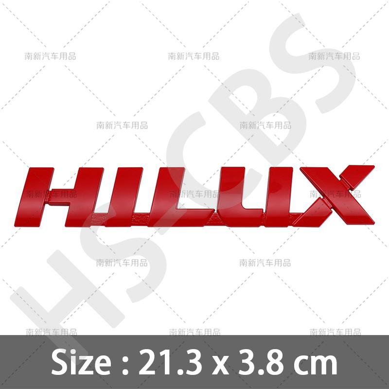 3D Big Size 21.3X3.8CM Metal Hilux Emblem Badge WQPKHD5 Car Stickers Rear Trunk Logo Auto Tailgate Decal Fender Door Decorative Sticker