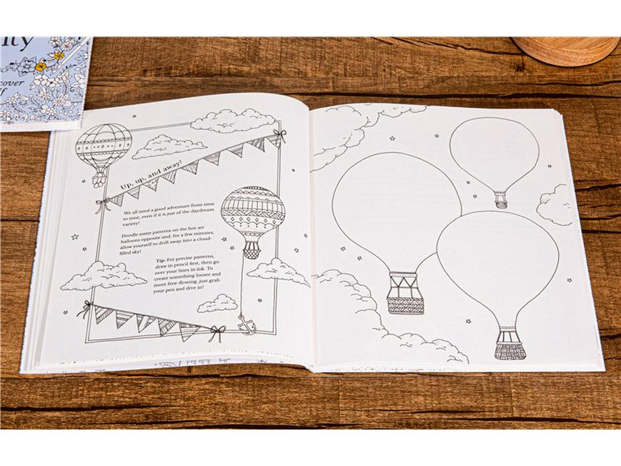 30 дней креативности: Английская раскраска для взрослых для снятия стресса