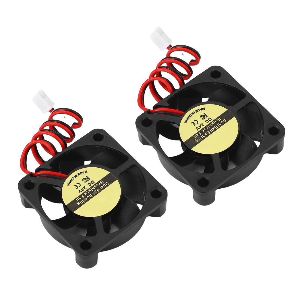 2 Pcs Hot End Cooling Fan 24V Double Ball Bearing 5500RPM High Speed Extruder Hot End Fan for SV08