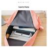 High-End Canvas Backpack for Junior High School Girls - Four-Piece Set