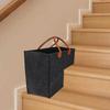 Органайзер для хранения на лестнице Корзина для ступеней Лестничная коробка для хранения Лестничные корзины для хранения L-образный дизайн 4 мм толстый войлок Черный
