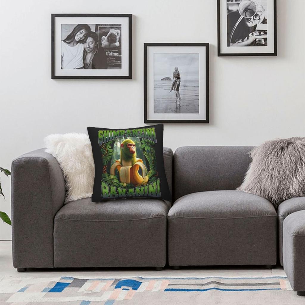 Pillow Cover Itallan Brainrot Creative Animal Custom Cushion Cover Vintage Pillow Case For Sofa Car Home Decor Pillowcases