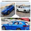 1/32 BMW X5 SUV Alloy Car Model Toy Scale Simulation Off Road Vehicle with Sound Light Pull Back Ornaments Collectibles for Children