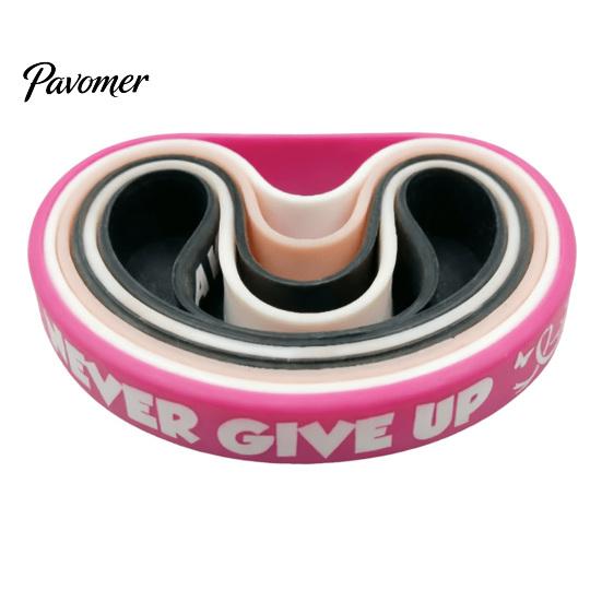 Breast Health Awareness Accessories 6 Pcs Cancer Bracelets for Women, Pink Ribbon Flexible Rubber Women Silicone Wristbands, Hope Faith Strength