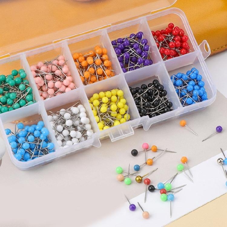 200/500/900 шт. 4 мм круглые швейные булавки, разноцветные булавки для квилтинга и позиционирования, для шитья одежды, тканевых проектов