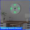 8-дюймовые бесшумные настенные часы с плавным ходом, работающие от батареек, бесшумные настенные часы с подсветкой для декора гостиной, спальни, кухни, ванной комнаты