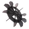 Black Plastic Heat Dissipation Engineering Fan Blade Air Compressor Fan Replacement Direct