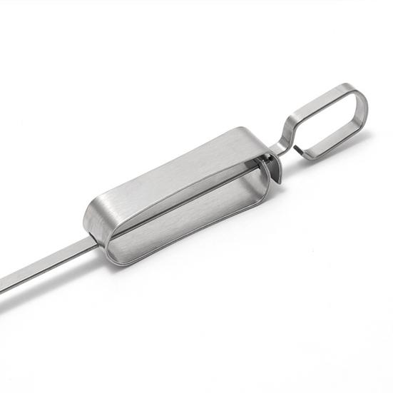 Шашлычки для кебаба из нержавеющей стали с замком-ползунком для приготовления на гриле прочных нержавеющих шампуров для барбекю