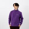 Толстовка с длинным рукавом, начесаная подкладка из хлопка, логотип USA Script, полумолния, толстовка, базовая, темно-фиолетовая [Champion] C8-Y014Z, мужская