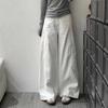 Женские белые джинсы с широкими штанинами и высокой талией - Коллекция Весна/Лето 2026
