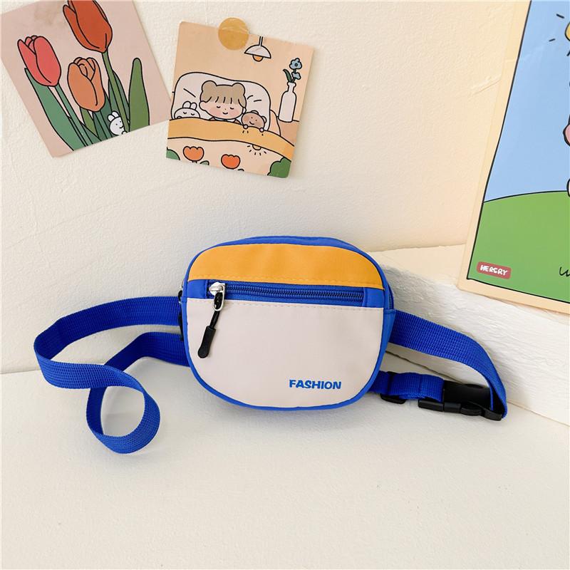 Modern Kids Casual Sling Bag Adorable Large Capacity Chest Bag In Green Pink Blue And Purple For Everyday Use