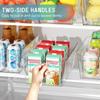 Refrigerator Organizer Bins Stackable Clear Food Storage Organizer Fridge Storage Box With Divider Pantry Kitchen Organizer