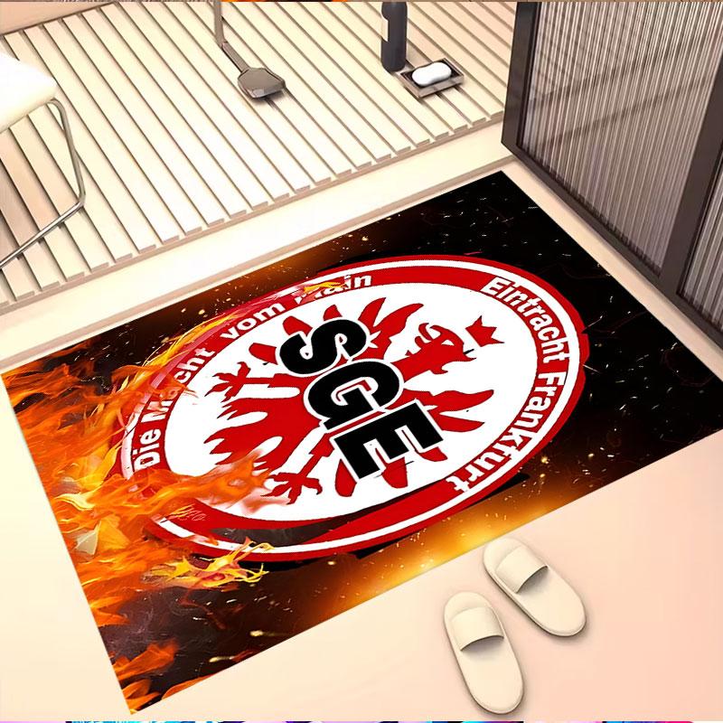 Eintracht Frankfurt Print Rug, Washable Floor Carpet, For Entryway Dorm Laundry Room Office Study, Home Decor Birthday Christmas Gift