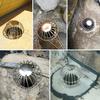 Anti-blocking Floor Drain Antifouling Stainless Drain Outlet Round Net Cover for Garden