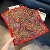 Luxury Paisley Square Scarf Women Print Satin Neckerchief Spring Hair Band Foulard Bandana Echarpe Tie Shawl Wraps