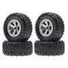 4PCS RC Rubber Wheel Tyre & Wheel Rims Set Modification Parts for WPL C14 C24 MN D90 99S RC 4WD Off-road Vehicle Part